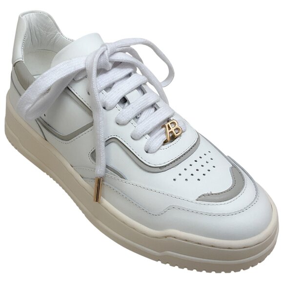 Alexandre Birman White / Ice Leather AB Sneakers
